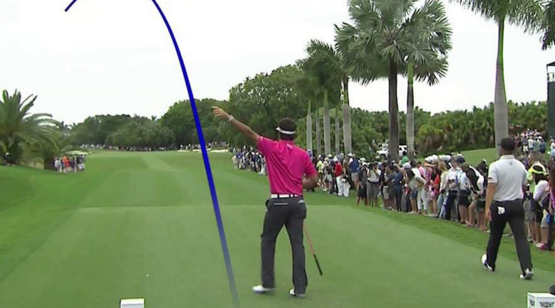 Bubba Watson slices a drive