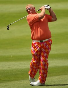 Daly sports his new wardrobe in Spain