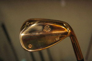 Gold Plated wedge for a tour winner's collection