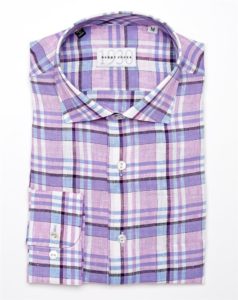 Bobby Jones Linen Plaid Woven Shirt