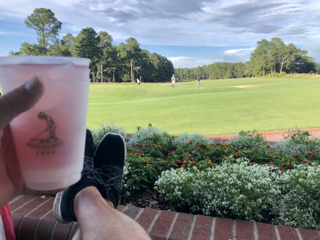 Enjoying a drink at The Deuce @ Pinehurst